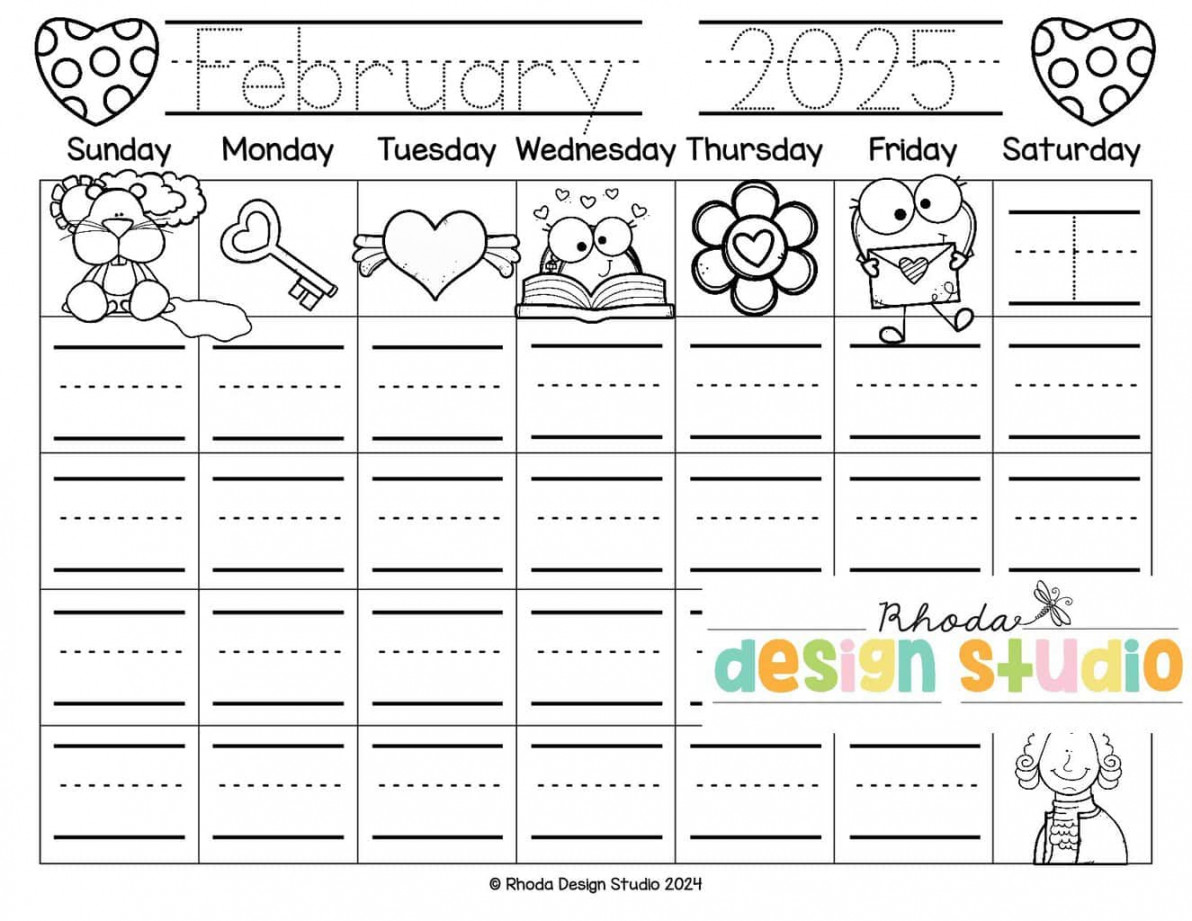 Free Traceable Calendar Pages: Months of the Year Worksheets