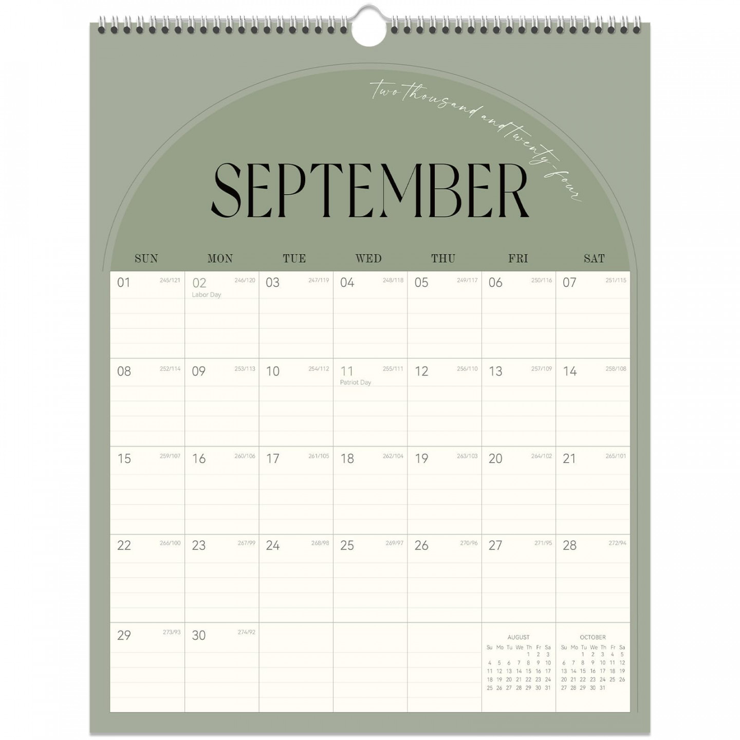 Guasslee Wall Calendar , Vertical Wall Calendar - from Sept.  -Mar