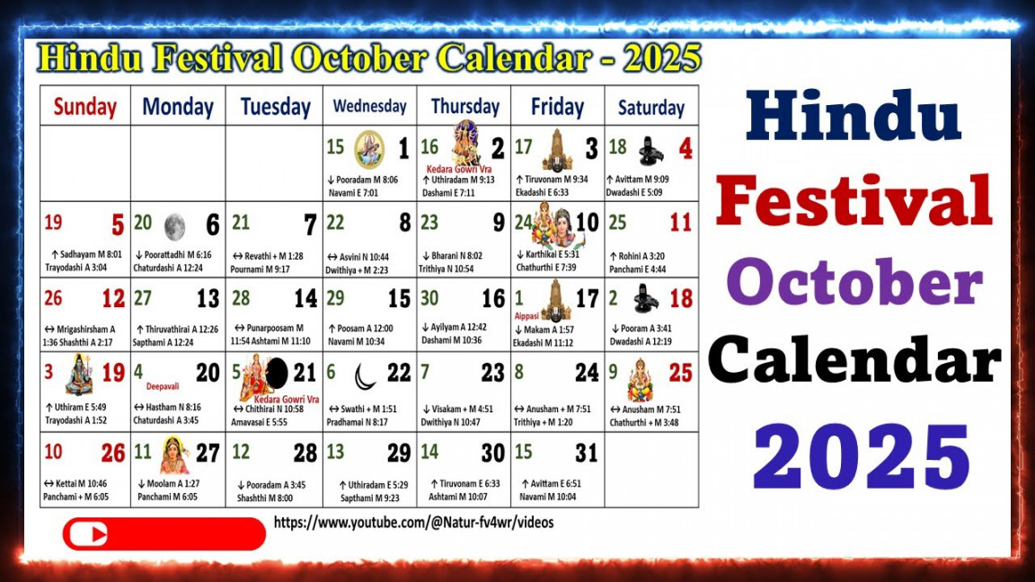 Hindu Festivals October Calendar , #octobercalendar