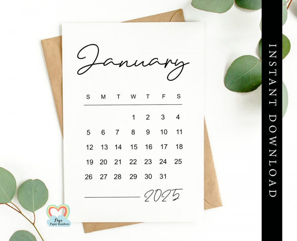 January  Calendar Printable Baby Due Date January  Pregnancy  Announcement January  Instant Download Save the Date - Etsy