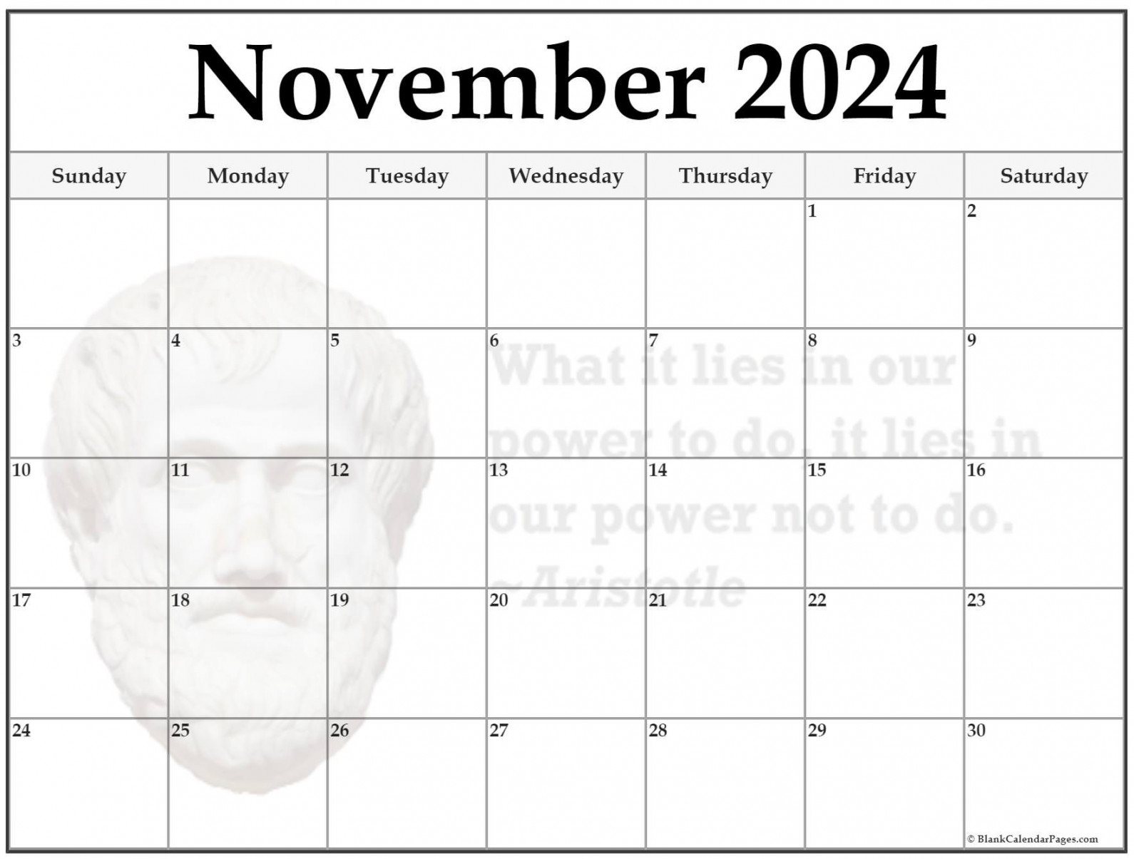 + November 20 quote calendars