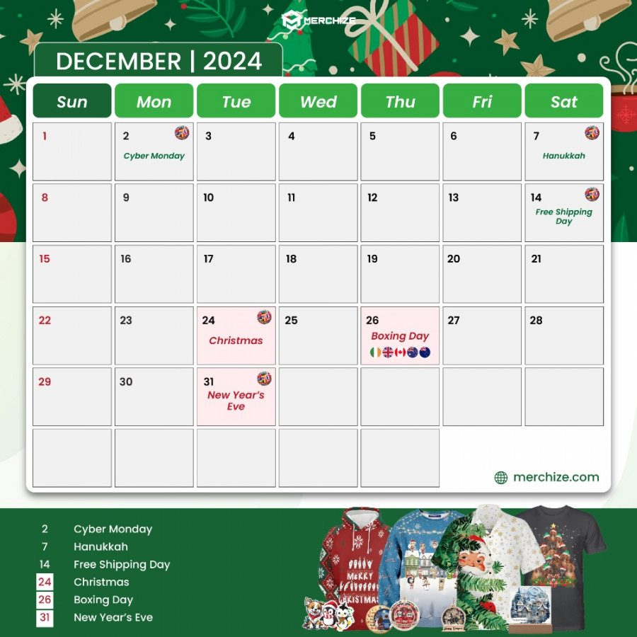 Plan your year wisely with  Ecommerce Holiday Calender