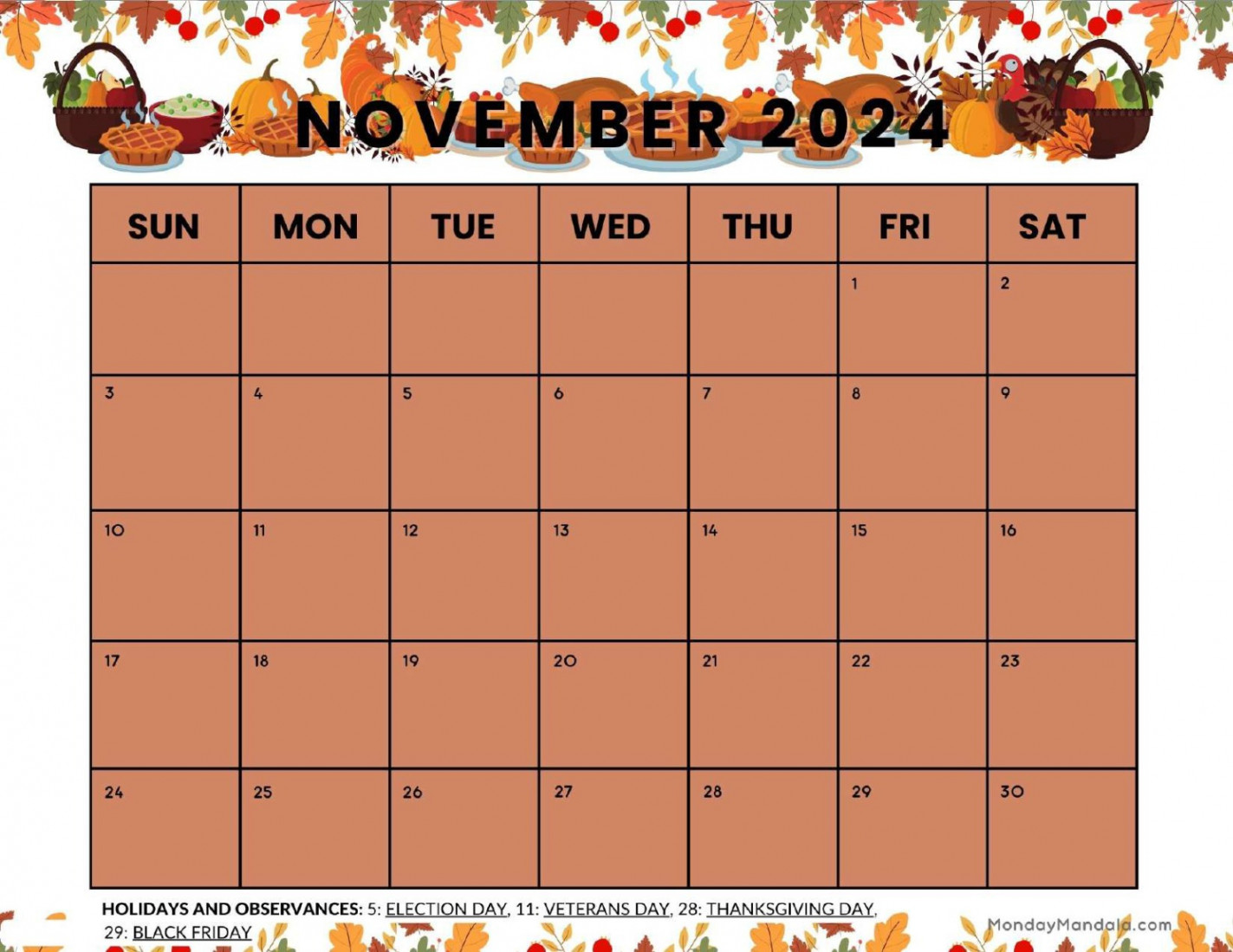 Printable Calendars For  &  (Free PDFs)