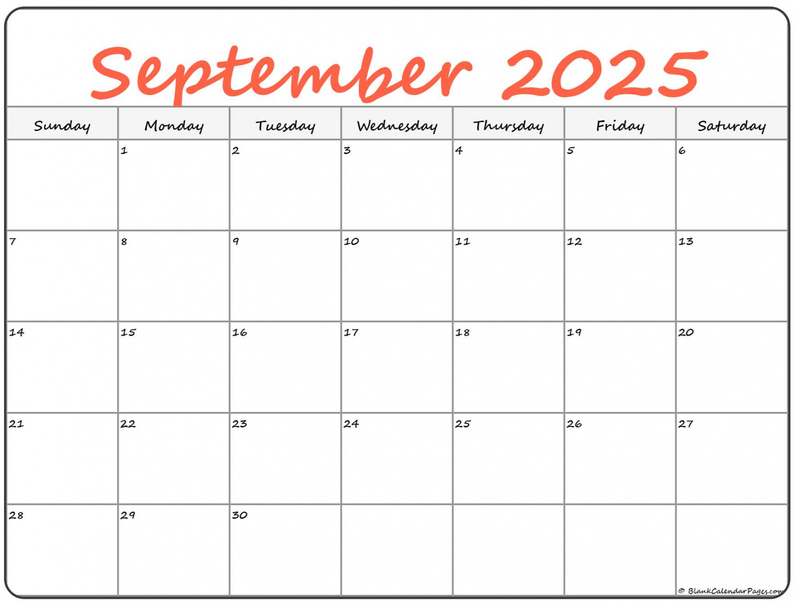 September  calendar  free printable calendars