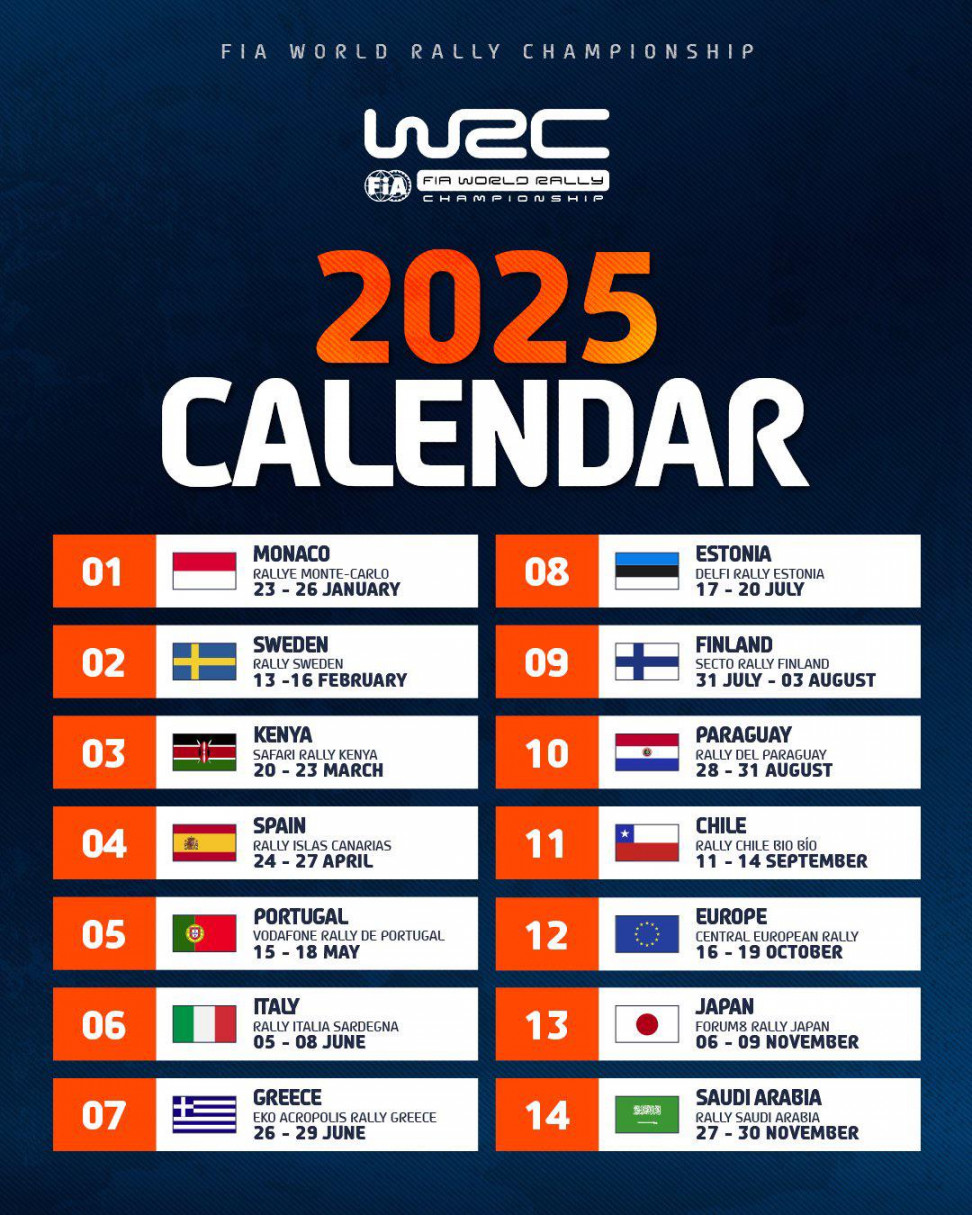 WRC calendar : r/WRC