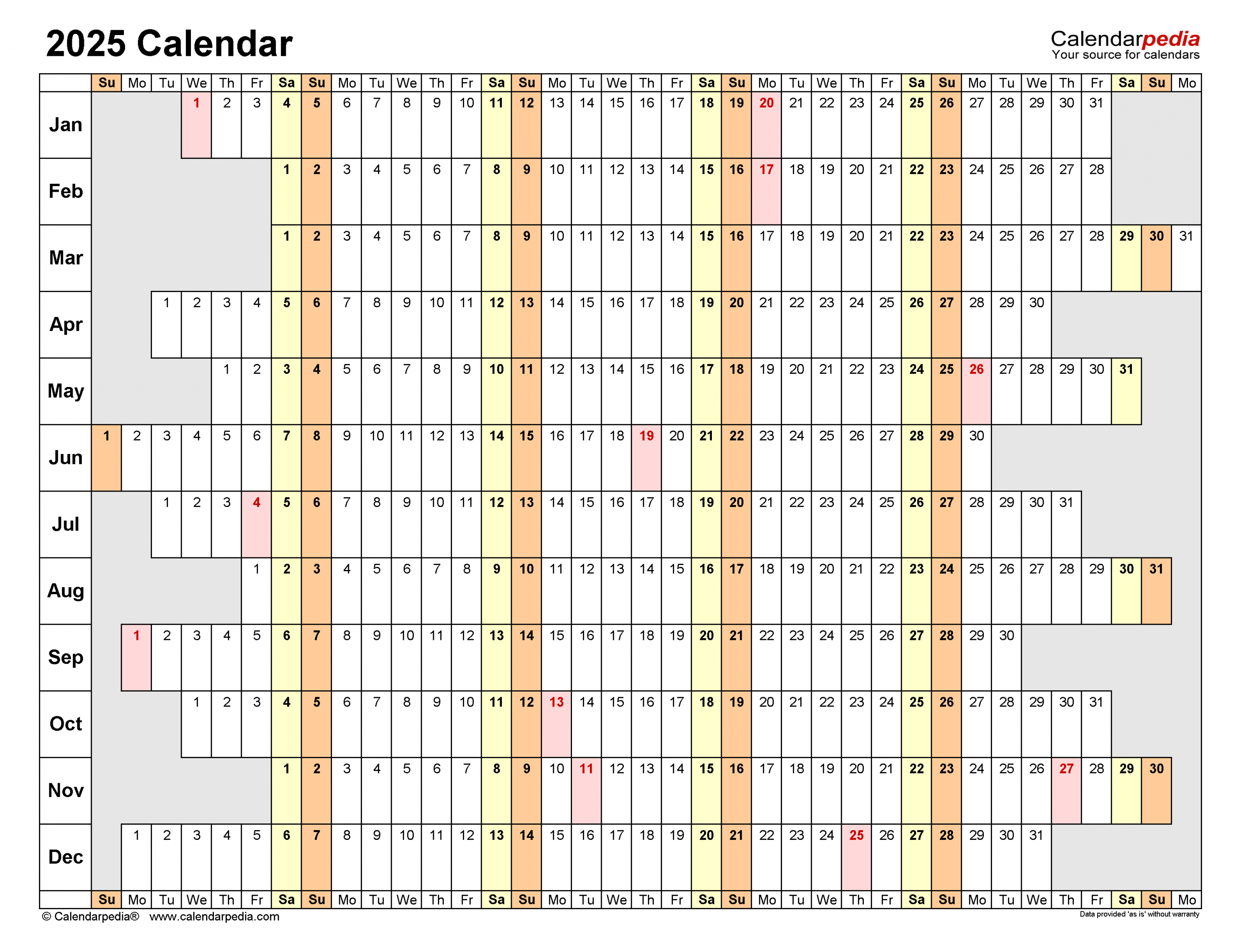 Calendar - Free Printable Excel Templates - Calendarpedia