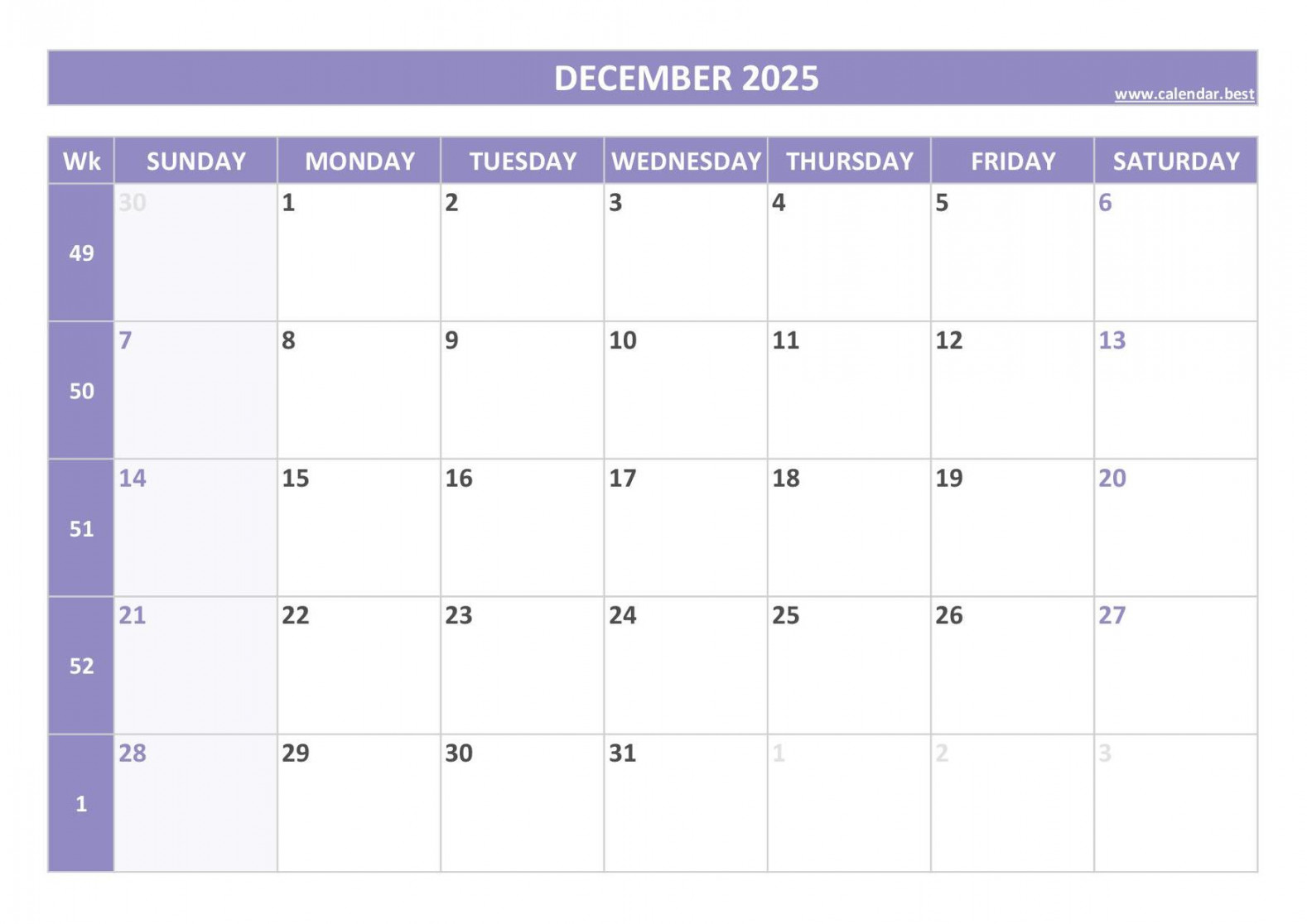 calendar with week numbers (US and ISO week numbers)