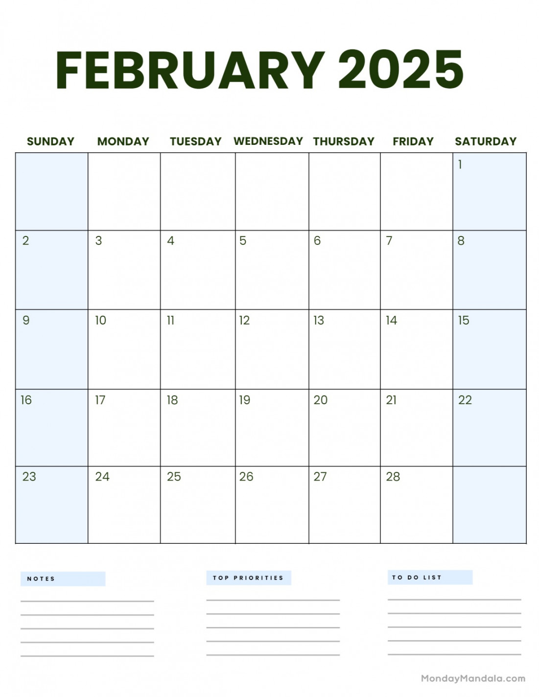 February  Calendar ( Free PDF Printables)