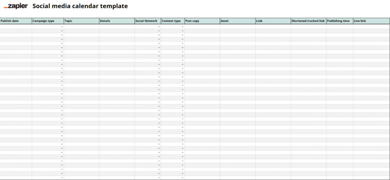 free Google Sheets templates to boost productivity  Zapier