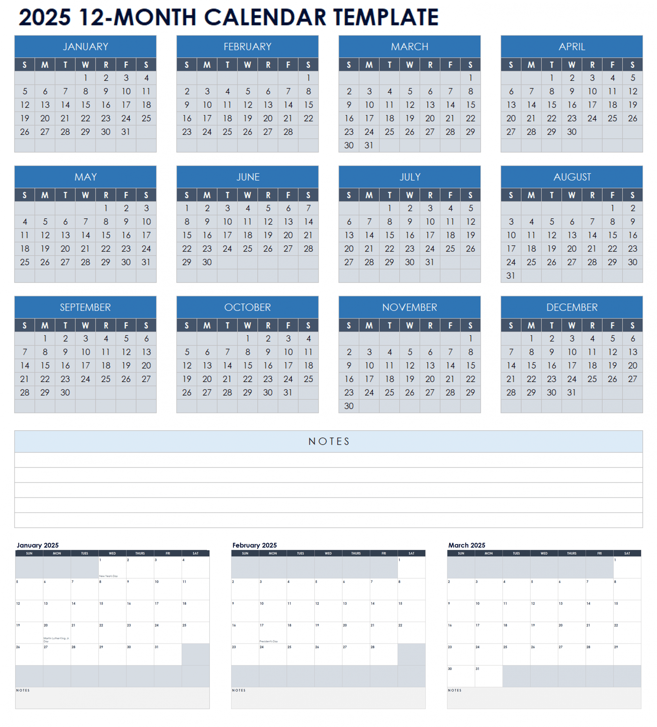 Free  Monthly Calendar Templates  Smartsheet