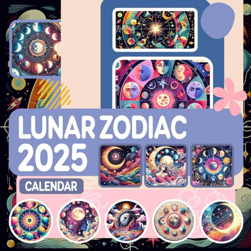 Lunar Zodiac Calendar : A Monthly and Weekly Personal Year Organizer  with Magic Witche Photography Collections, from January  to December