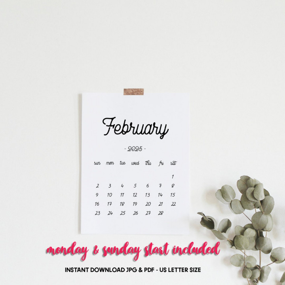 Printable Calendar February , February Calendar, February