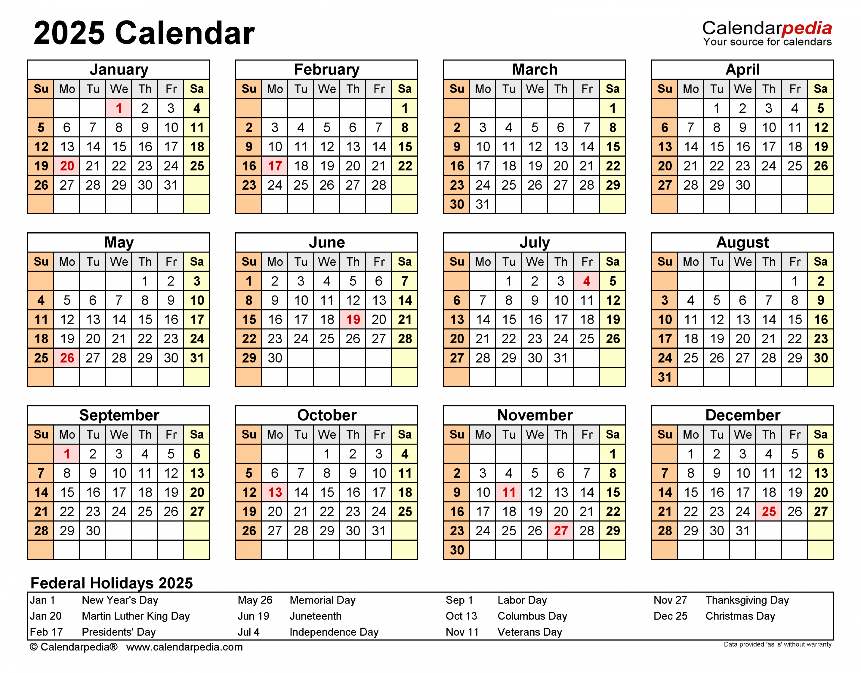 Calendar - Free Printable Excel Templates - Calendarpedia