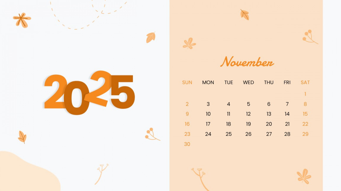 Free  Calendar Template For PowerPoint and Google Slides