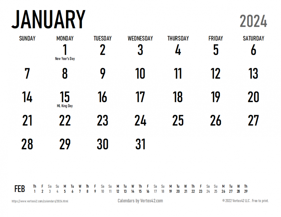 Free Printable Calendar - Printable Monthly Calendars