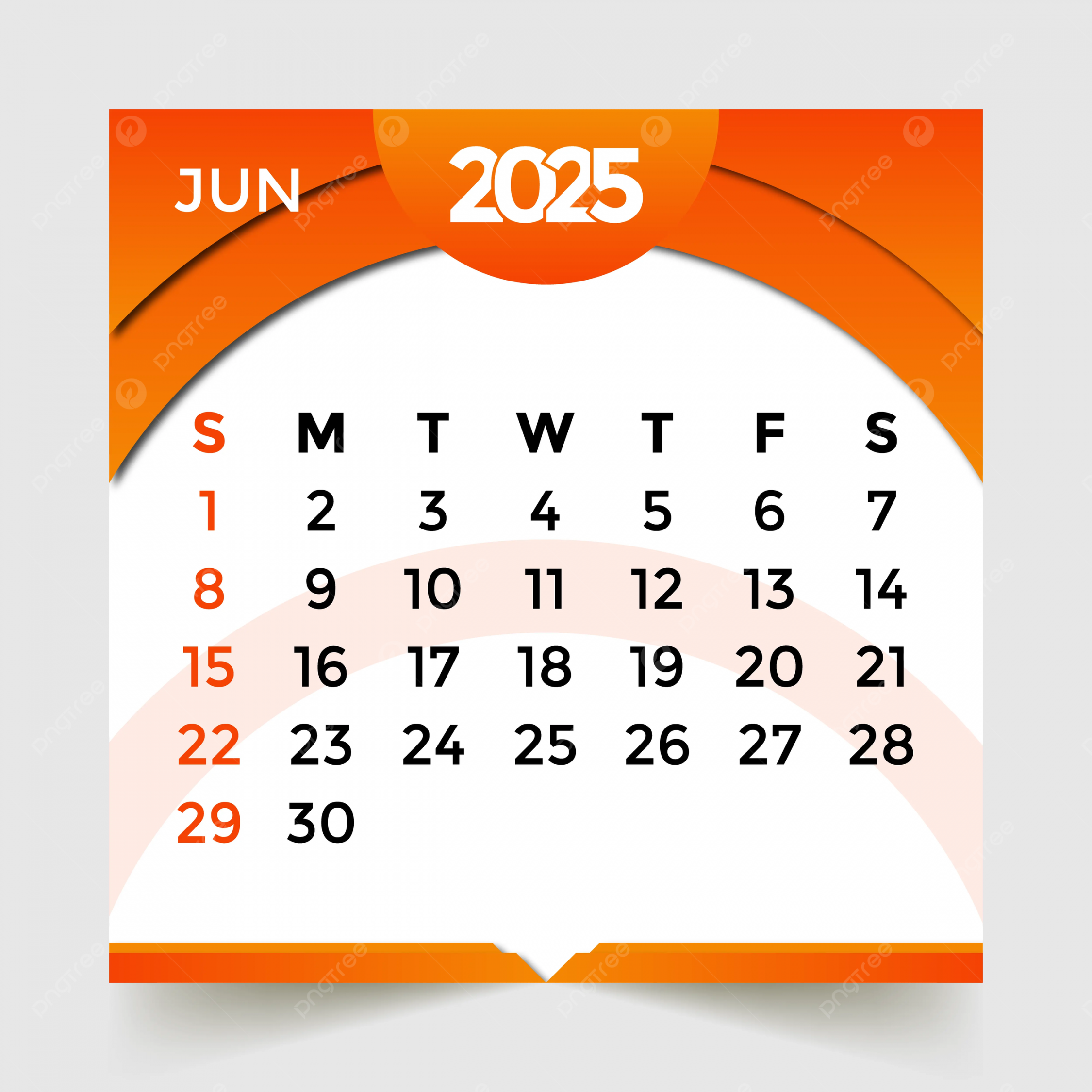 Calendar Month Of June Vector Template Download on Pngtree