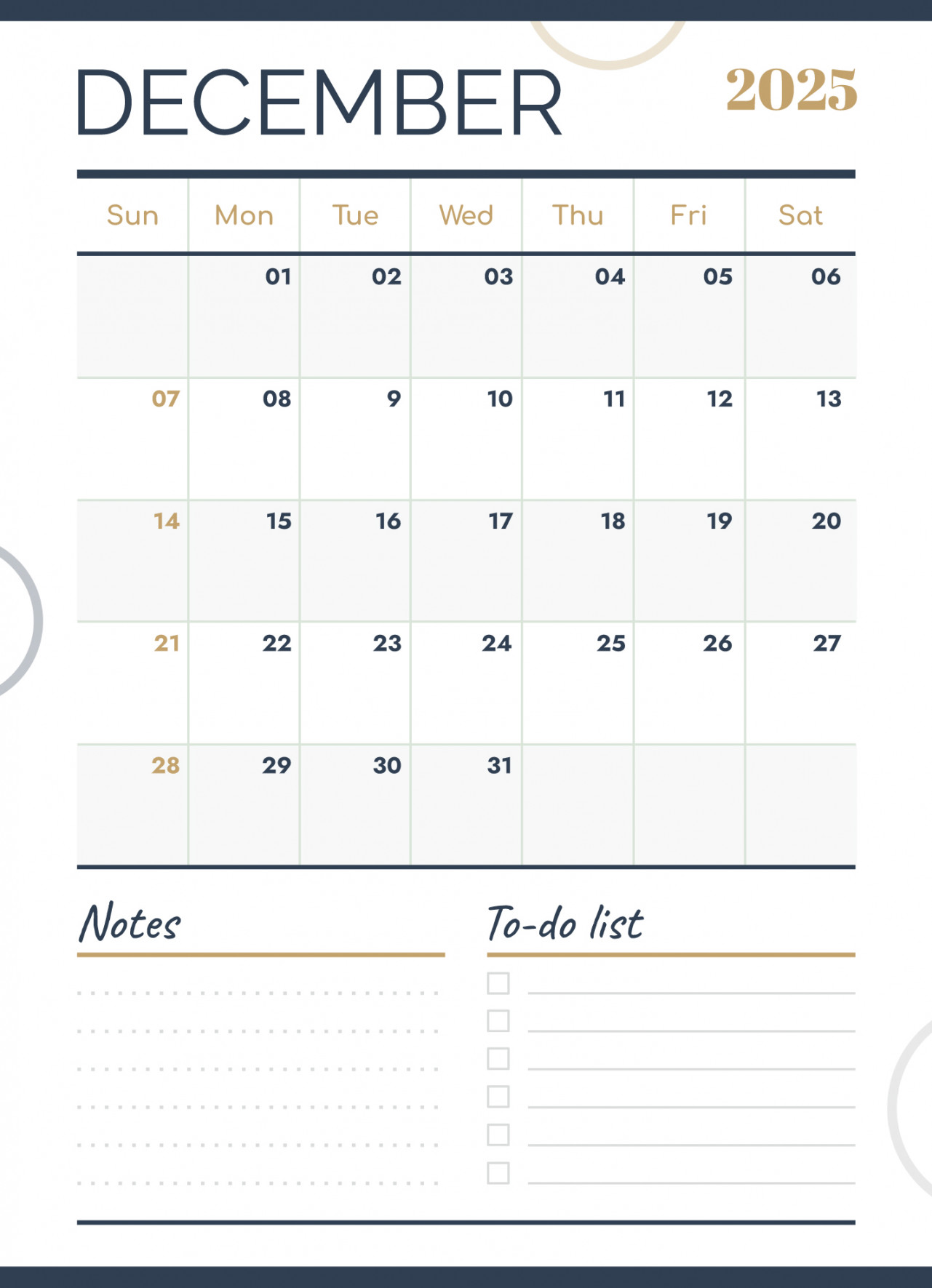 December  Calendar Free Google Docs Template - gdoc