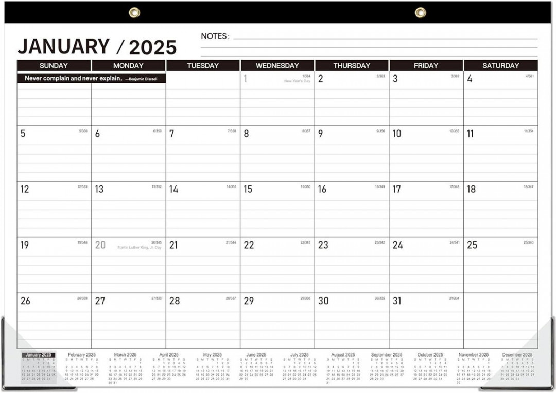 Desk Calendar - Large , JAN  - DEC Medium