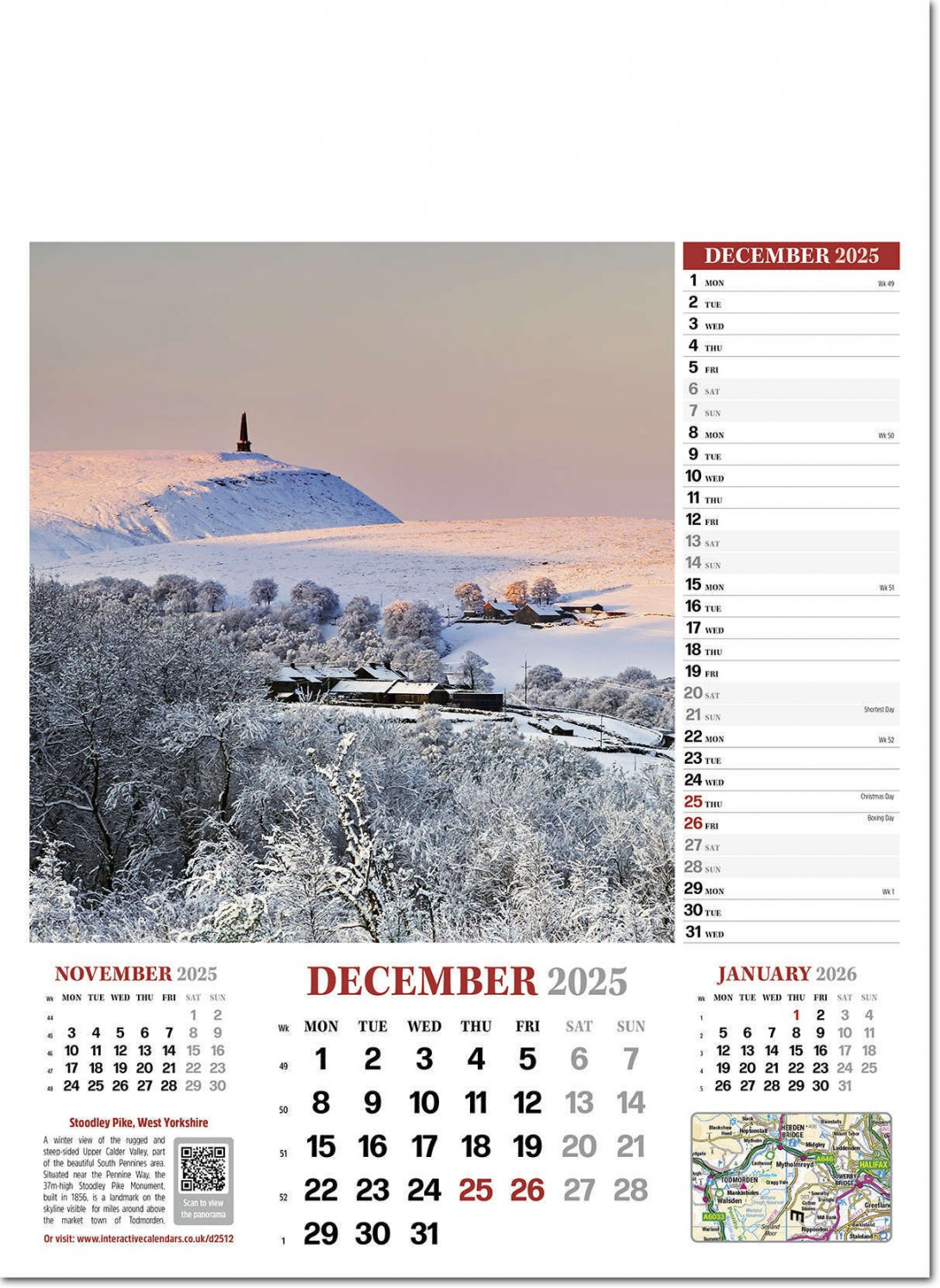 Discover Britain Wall Calendar  - Rose Calendars