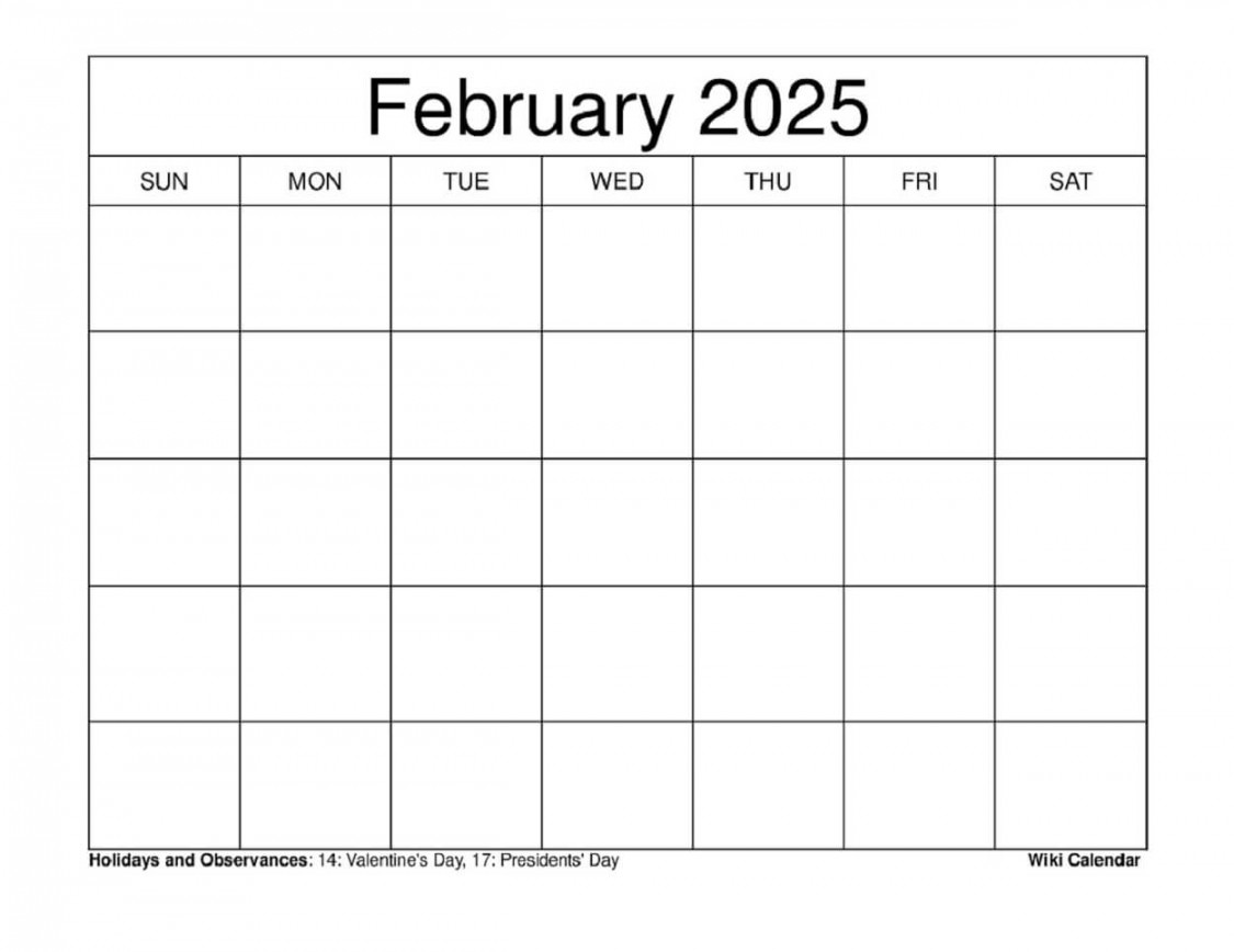 February  Calendar - Printable Templates & More