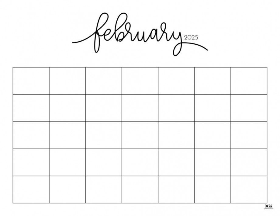 February  Calendars -  FREE Printables  Printabulls