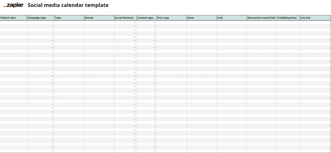 free Google Sheets templates to boost productivity  Zapier