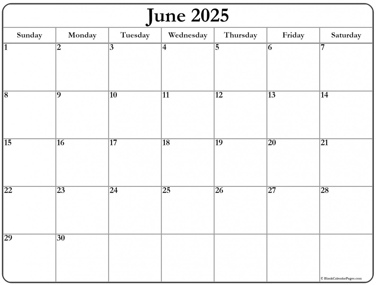 June  calendar  free printable calendars