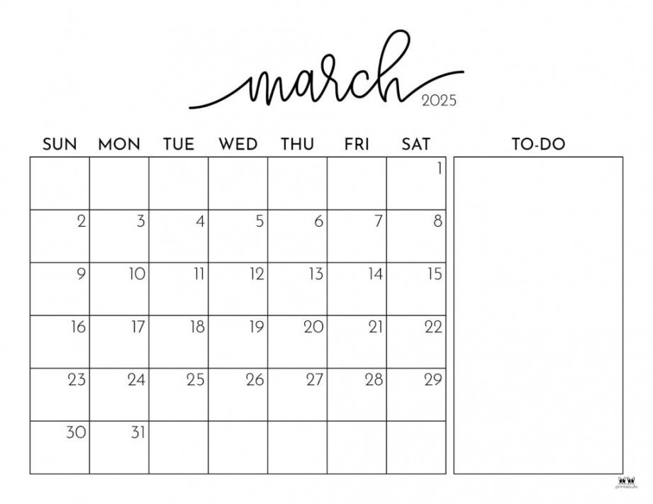 March  Calendars -  FREE Printables  Printabulls