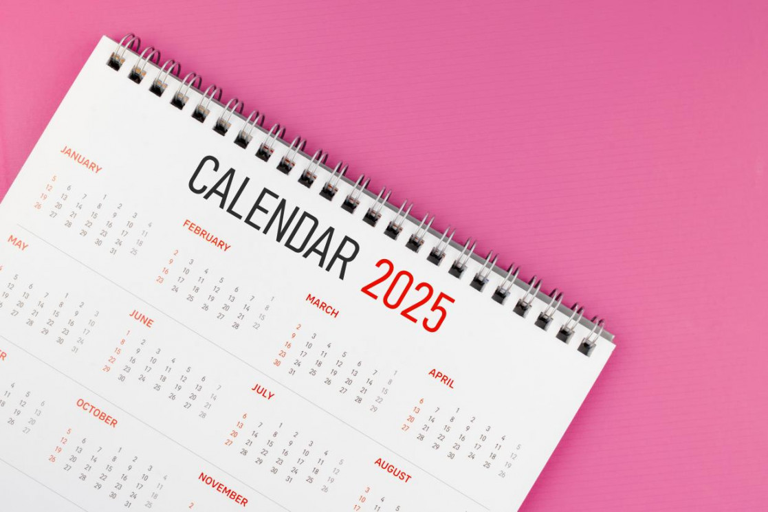 Mark your  calendar with dates for holidays, events and games