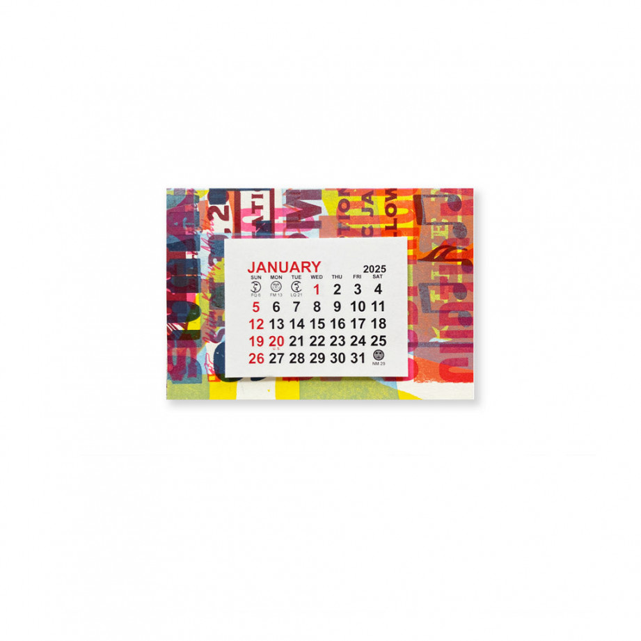 Mini Test Print Desk Calendar