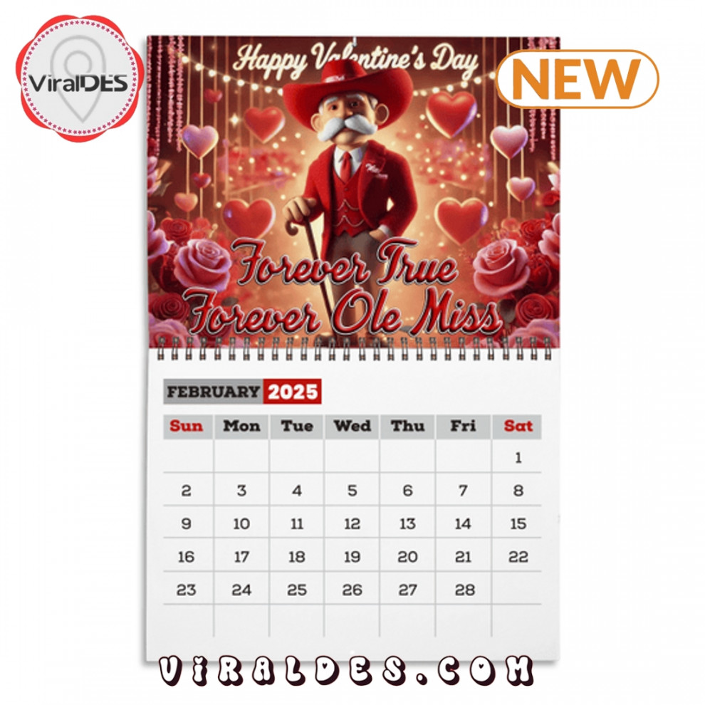 Ole Miss Rebels Football  Calendar - Viraldes Store