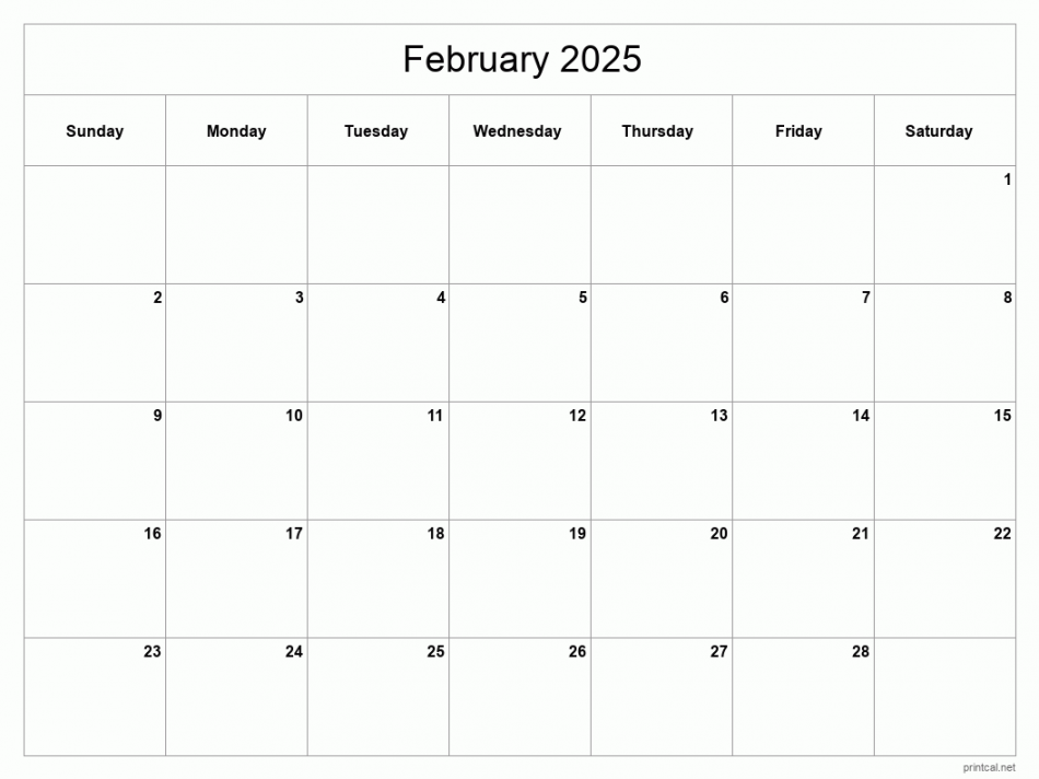 Printable February  Calendar  Free Printable Calendars