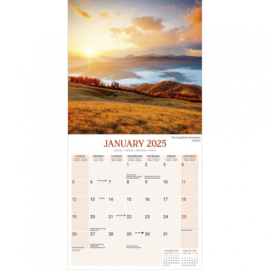 Sunsets Calendar  – Avonside Publishing Ltd