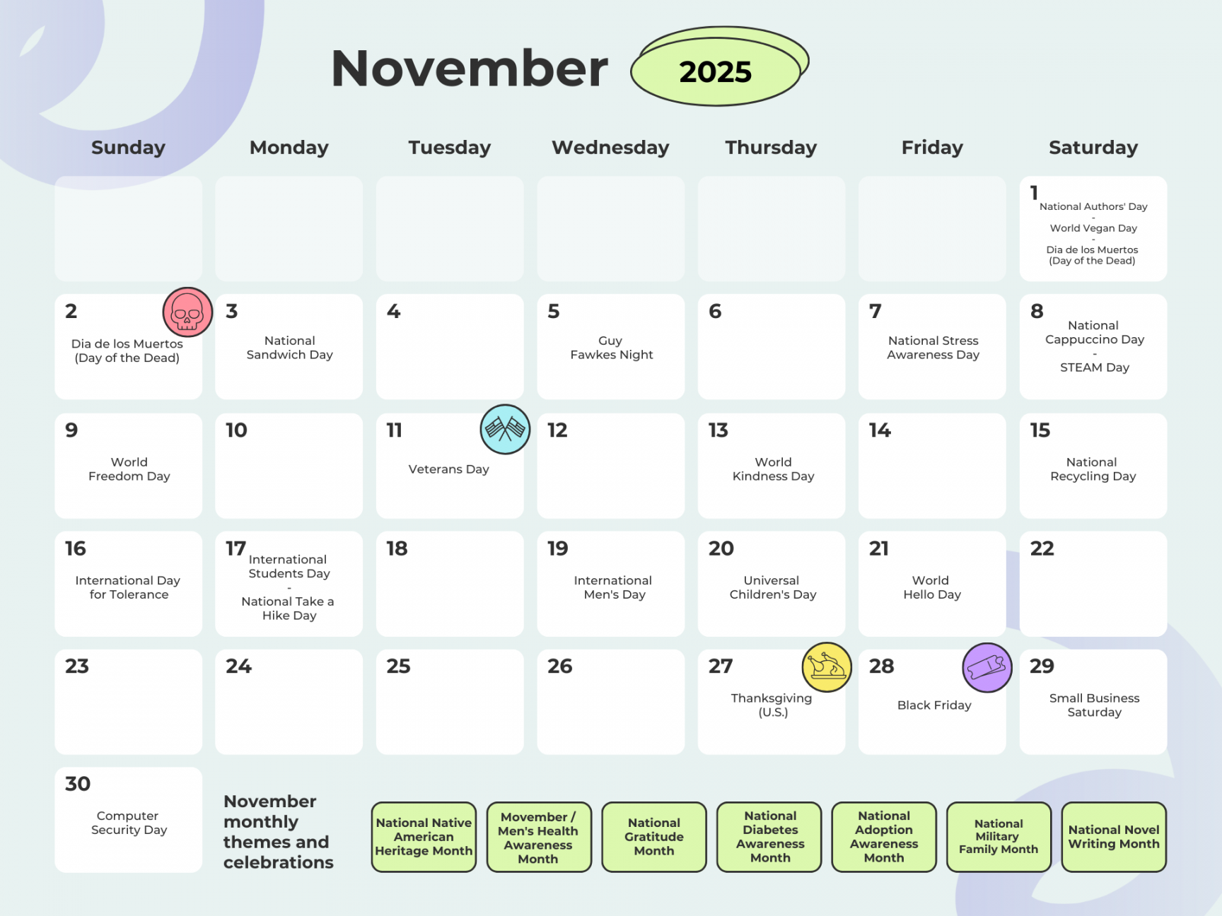 Complete  Social Media Holidays Calendar [+ Dates]