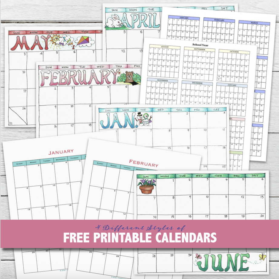 Free Printable Calendars (Pick Your Style) - Flanders Family Home Life