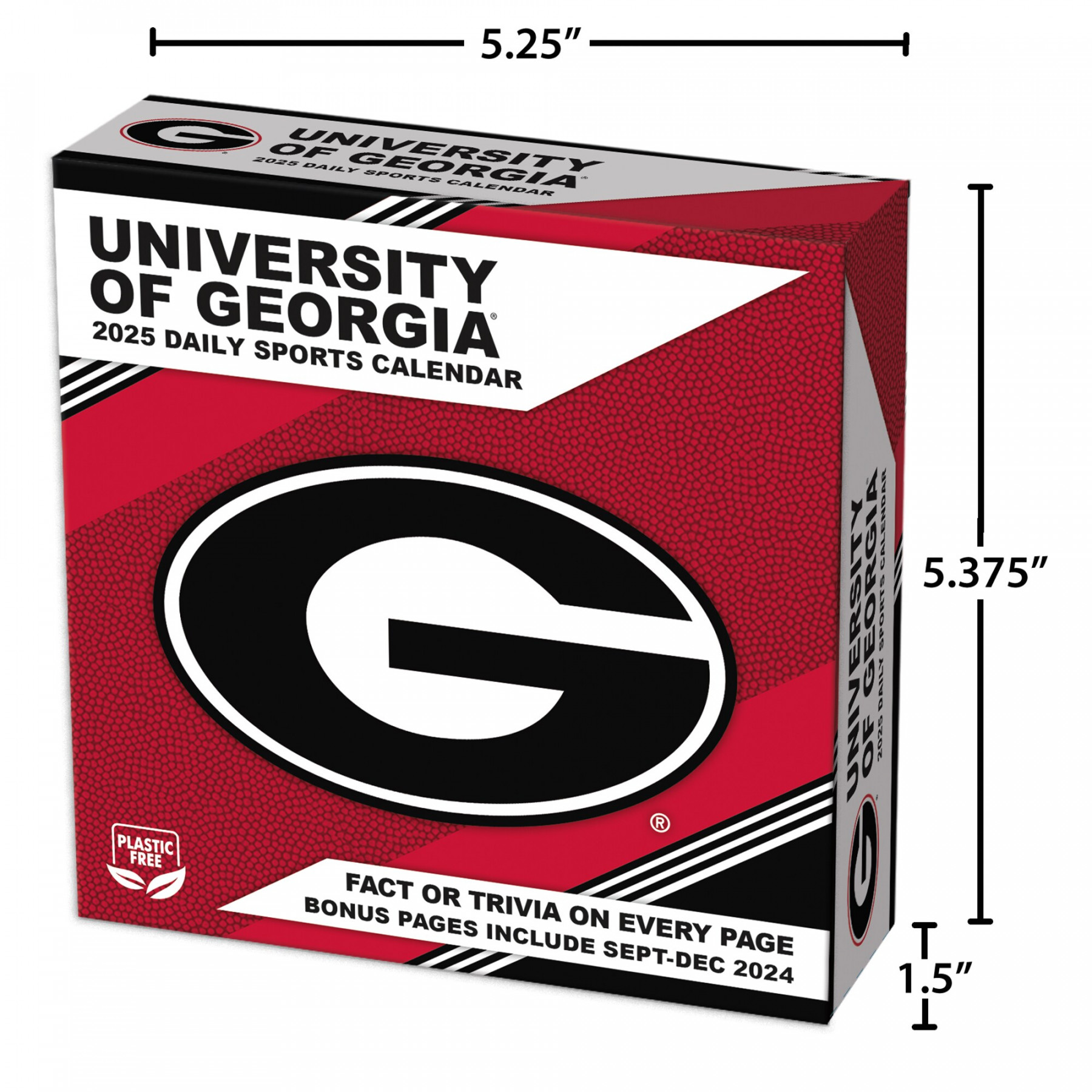 Georgia Bulldogs  Boxed Desk Calendar