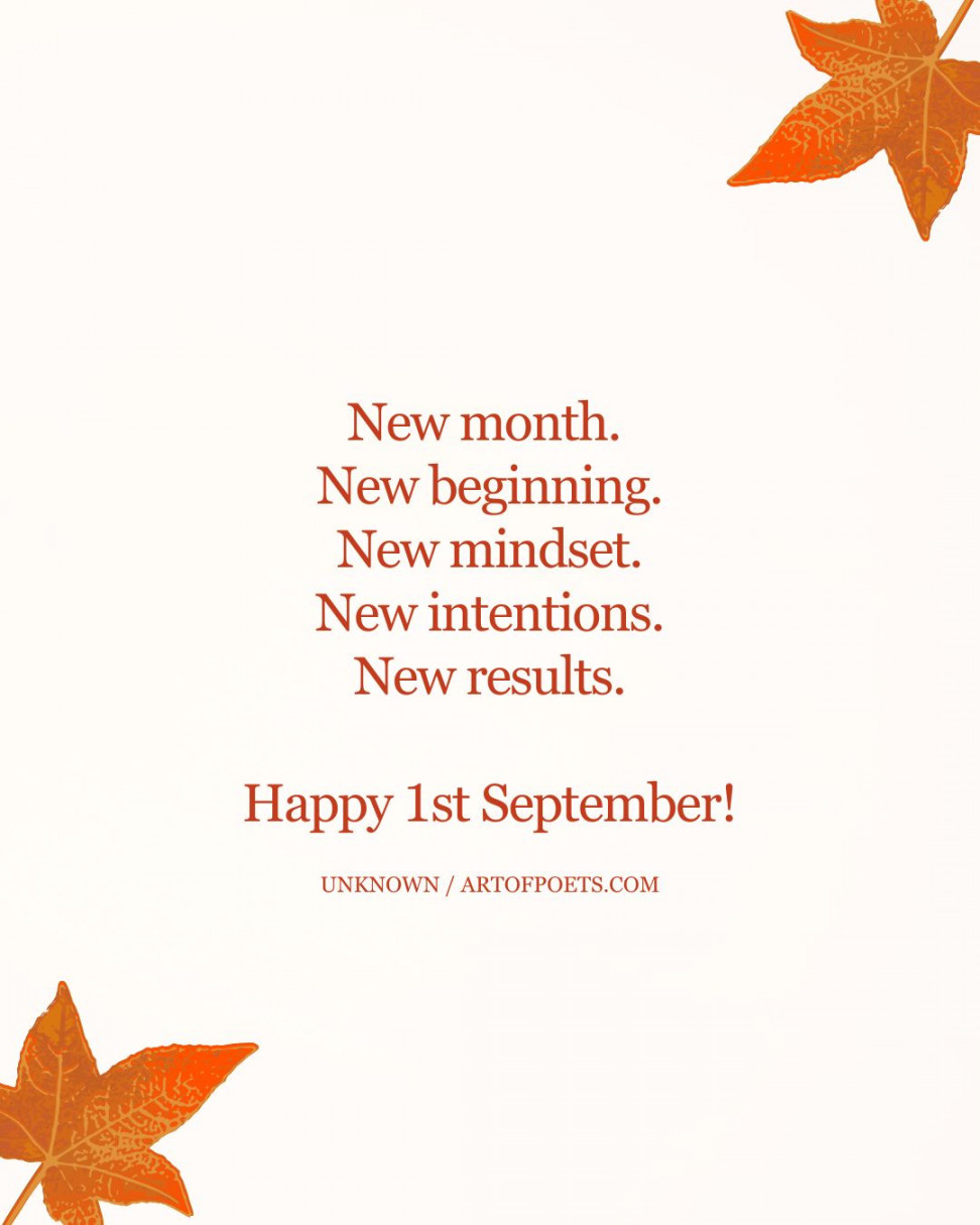 Happy & Hello September Quotes for  (Inspirational