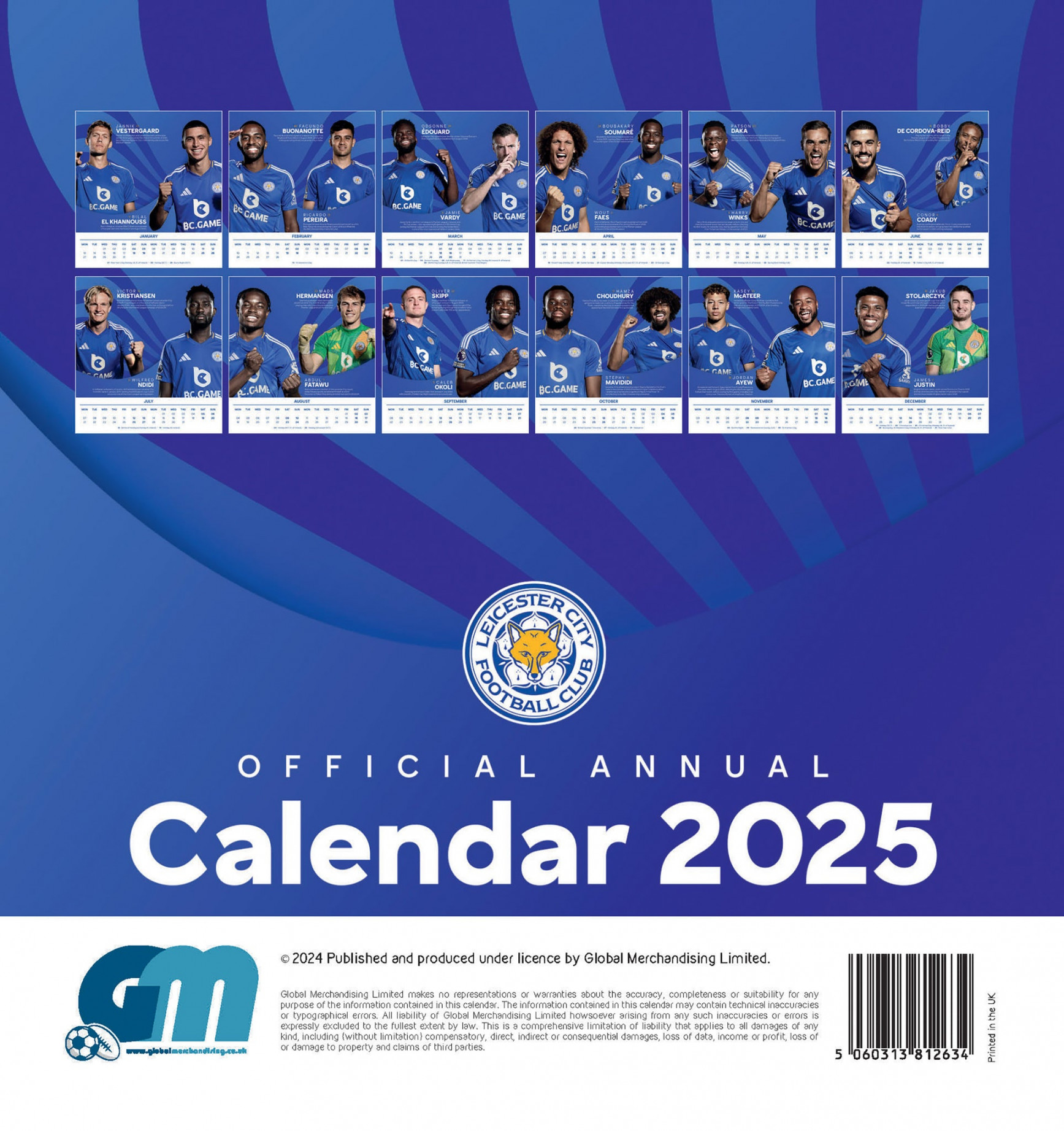 Leicester City FC Foxes Football Desk Calendar  – Global