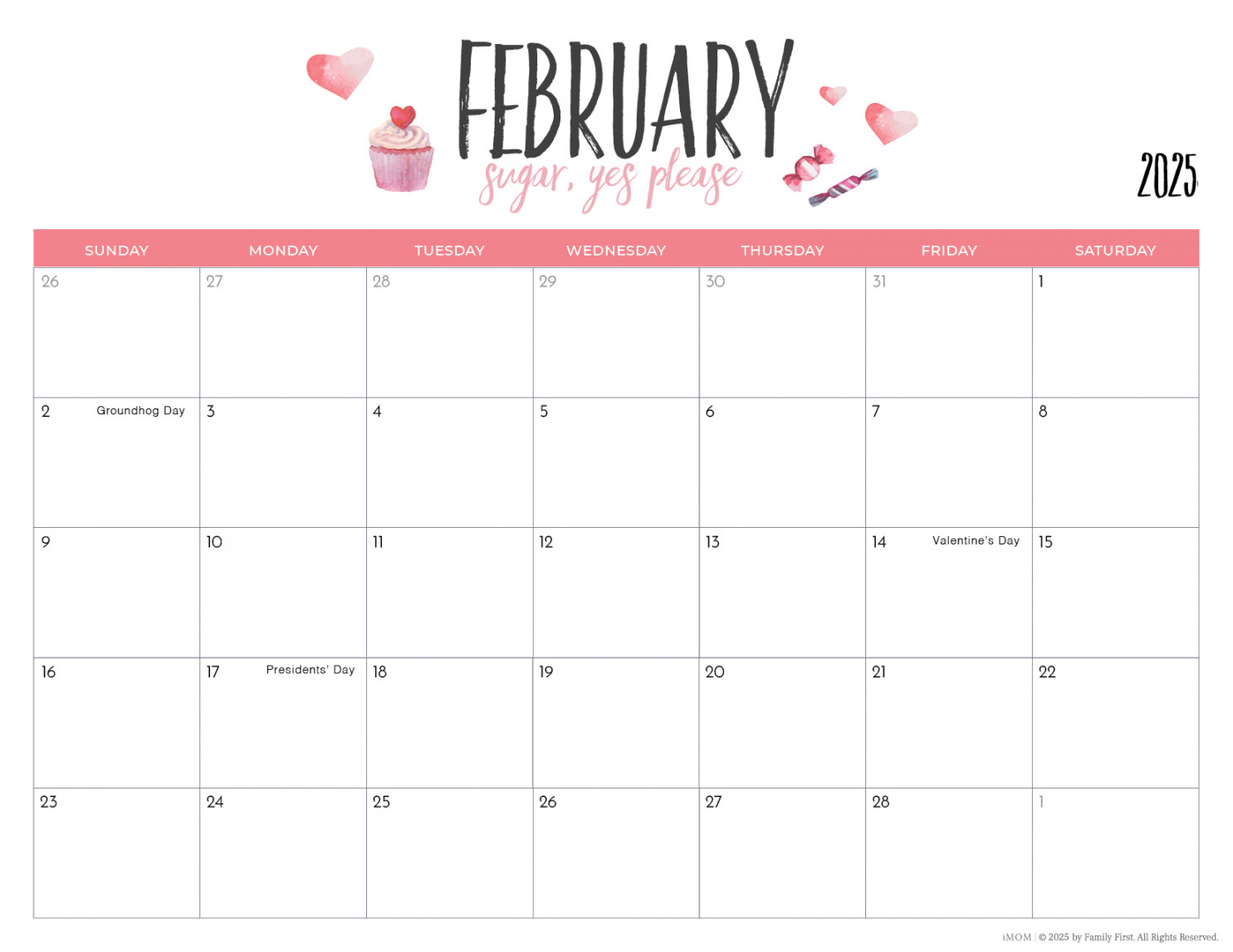 Printable Calendars for Moms - iMOM