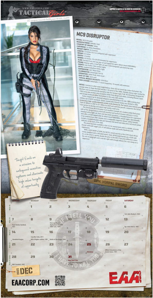 SIGNED Tactical Girls Gun Calendar! - Tactical Girls