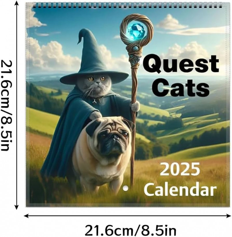 Weird Medieval Quest Cats Calendar , Quest Cats Calendar Wall