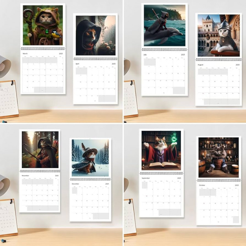 Weird Medieval Quest Cats Calendar , Quest Cats Calendar Wall