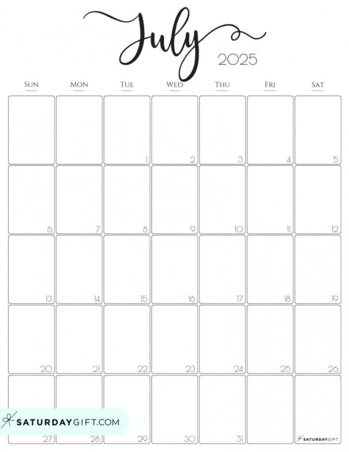 Aesthetic Printable Vertical Calendar  by Saturday Gift