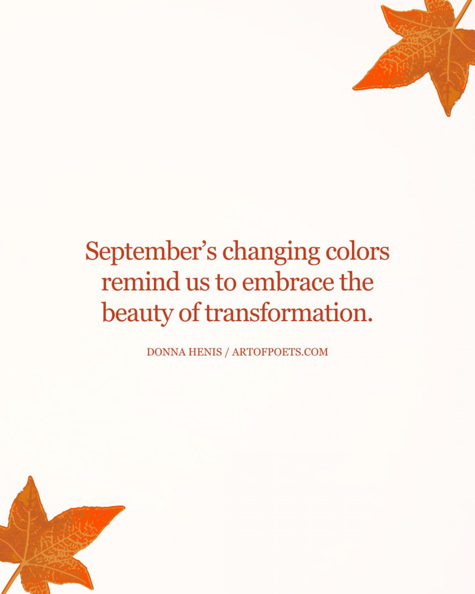 Happy & Hello September Quotes for  (Inspirational