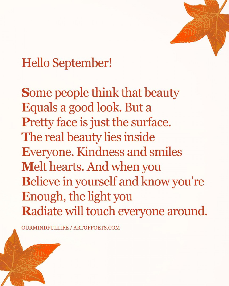 Happy & Hello September Quotes for  (Inspirational