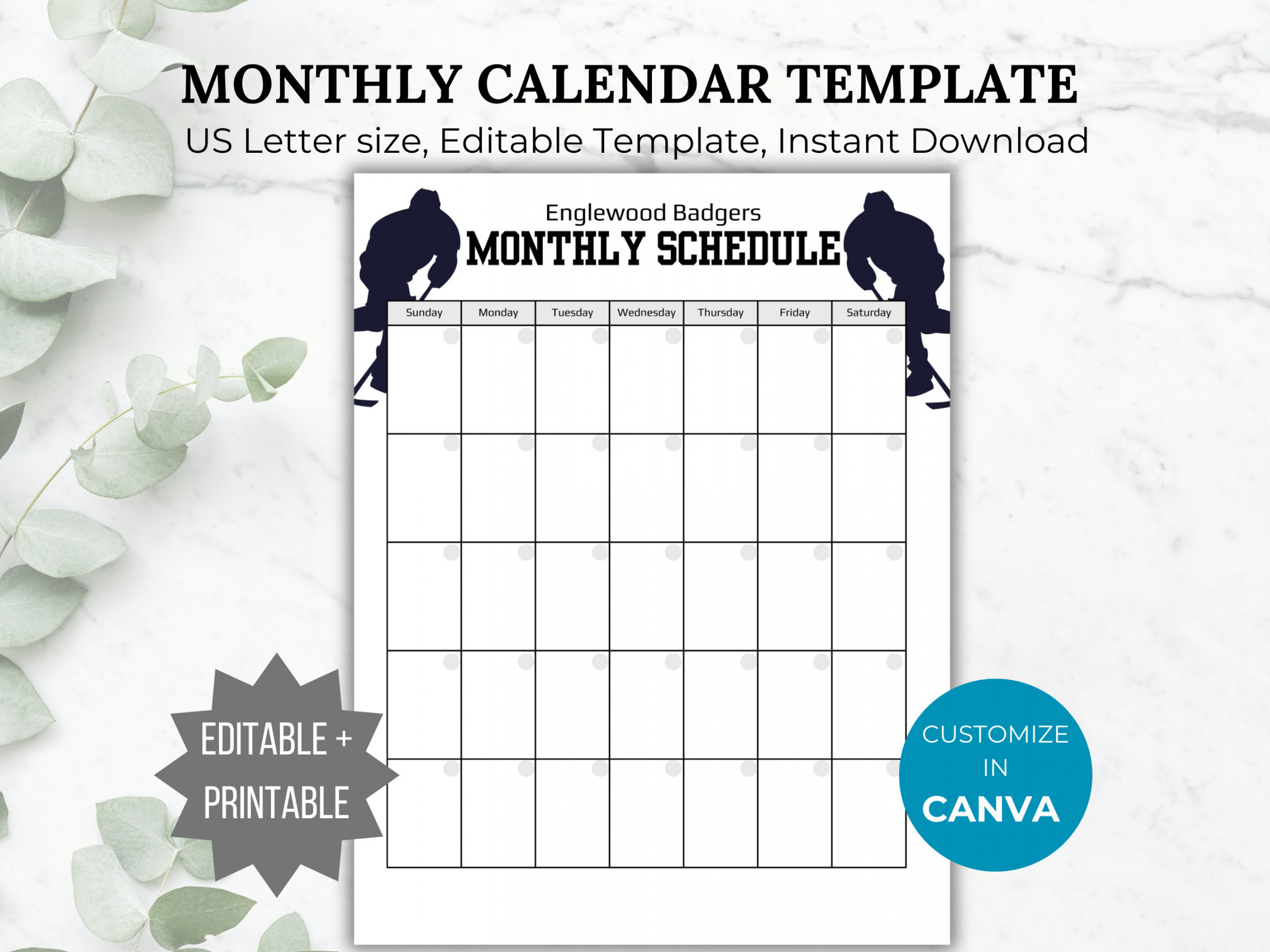 Hockey Calendar - Etsy Canada