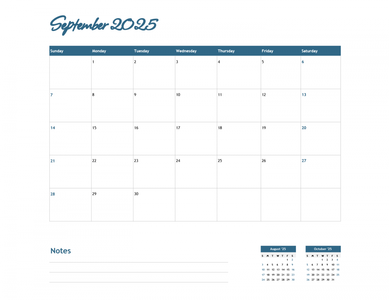 Calendar Template - Excel Google Sheets - Highfile Calendar Template - Excel Google Sheets - Highfile