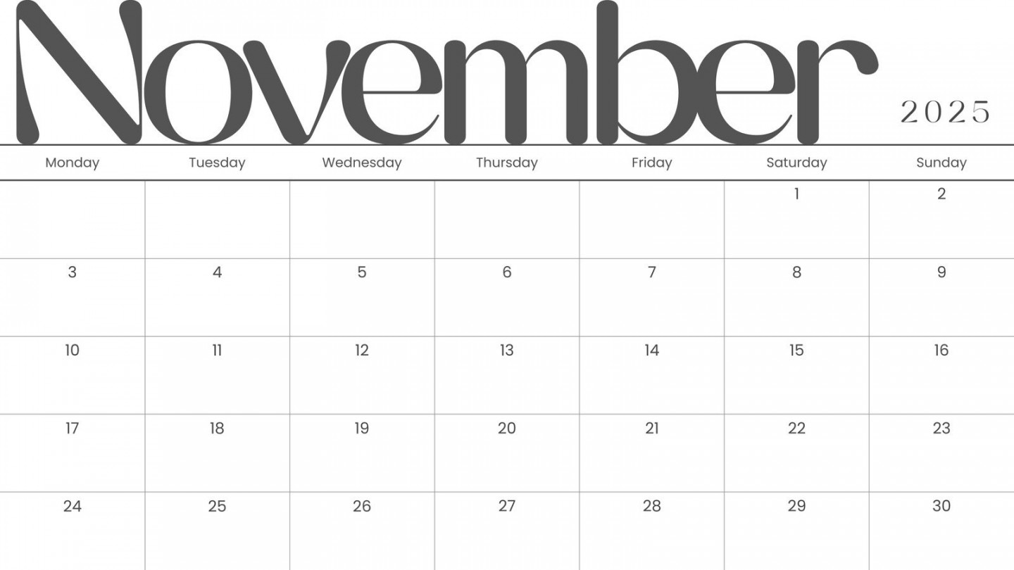Free and printable November calendar templates Canva Free and printable November calendar templates Canva