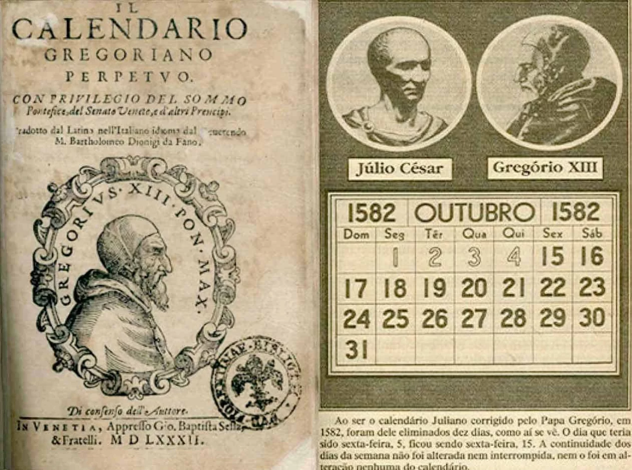 Pope Gregory XIII 1582 calendar reform Julian to Gregorian calendar history
