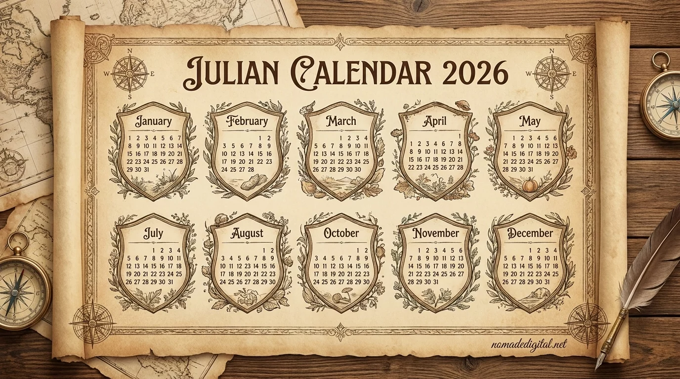 printable julian calendar